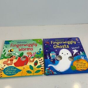 Interactive board books from the Usborne "Fingerwiggly" series